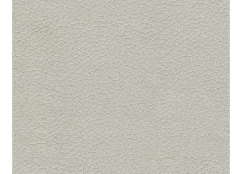 Genuine Leather Ottoman in White/ Grey Colour - Calista
